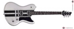 SCHECTER Ultra GT Metallic White with Black Stripe