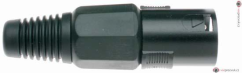 Stagg 926BKH samec XLR, černý