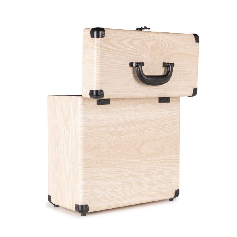 Audizio RC32 Vinyl record case light wood