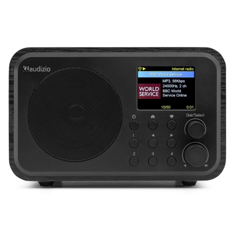 Audizio Vicenza internetové rádio s Wi-Fi, DAB+ a baterií, černé