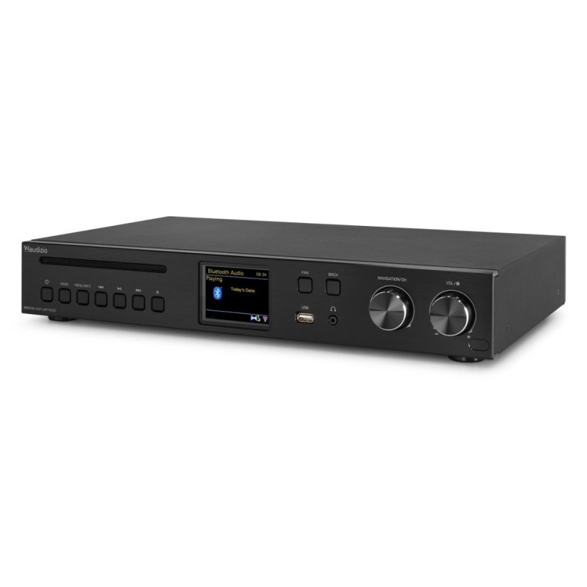 Audizio Brescia Internetové rádio s DAB+, CD přehrávačem a vestavěným zesilovačem, černé