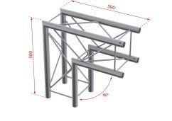 BeamZ Professional P24-C21 Deco Truss 2-way 90º corner