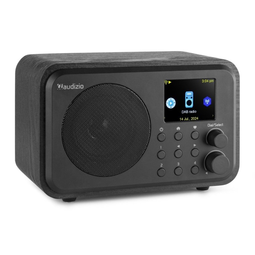 Audizio Vicenza internetové rádio s Wi-Fi, DAB+ a baterií, černé