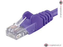 PremiumCord UTP RJ45-RJ45 CAT6 - 0.25m fialová