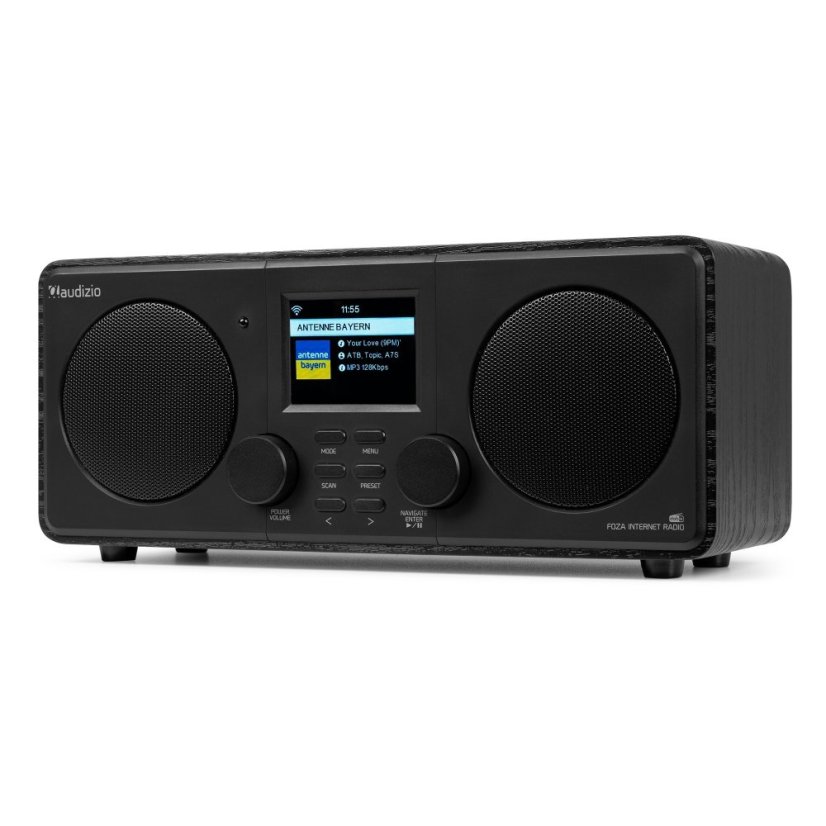 Audizio Foza Wi-Fi internet radio s DAB+, black