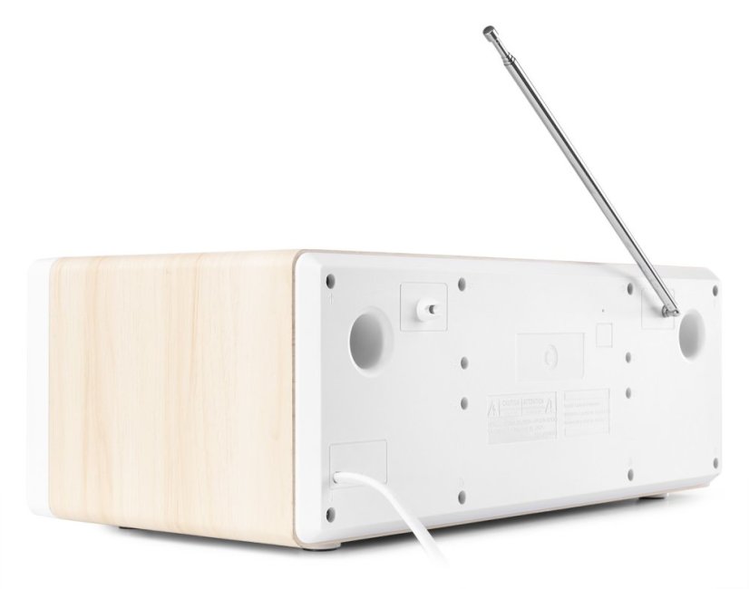 Audizio Prato mikrosystém s FM/DAB+, CD, USB a Bluetooth, bílý