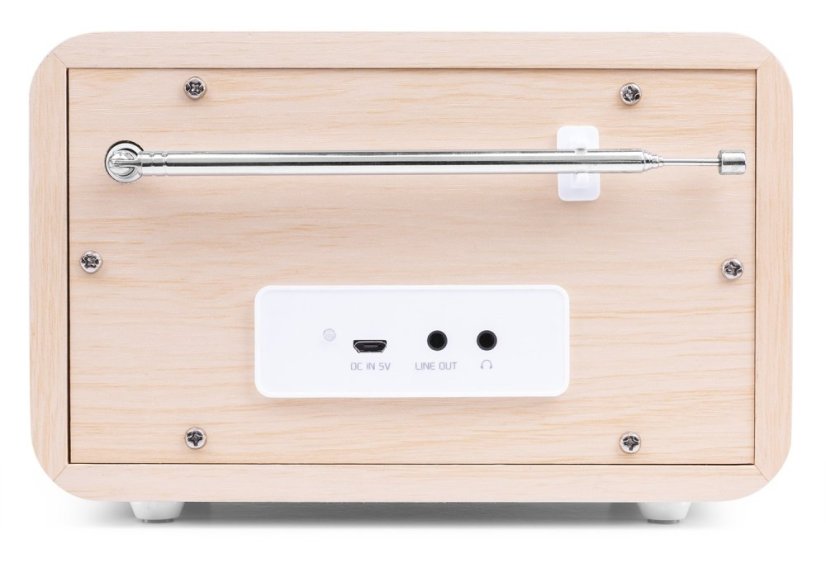 Audizio Milan přenosné rádio FM/DAB+ s baterií, bílé