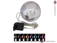 Sněhové LED koule, 15 cm, zlatá, 1 ks