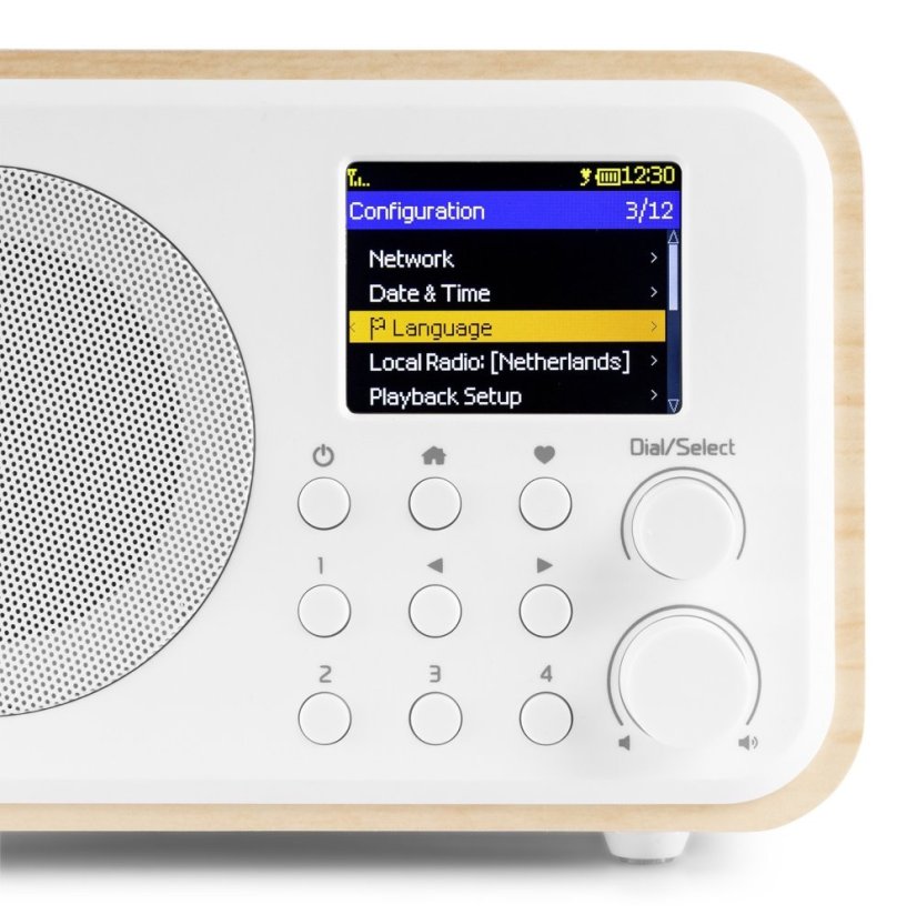 Audizio Vicenza internetové rádio s Wi-Fi, DAB+ a baterií, bílé
