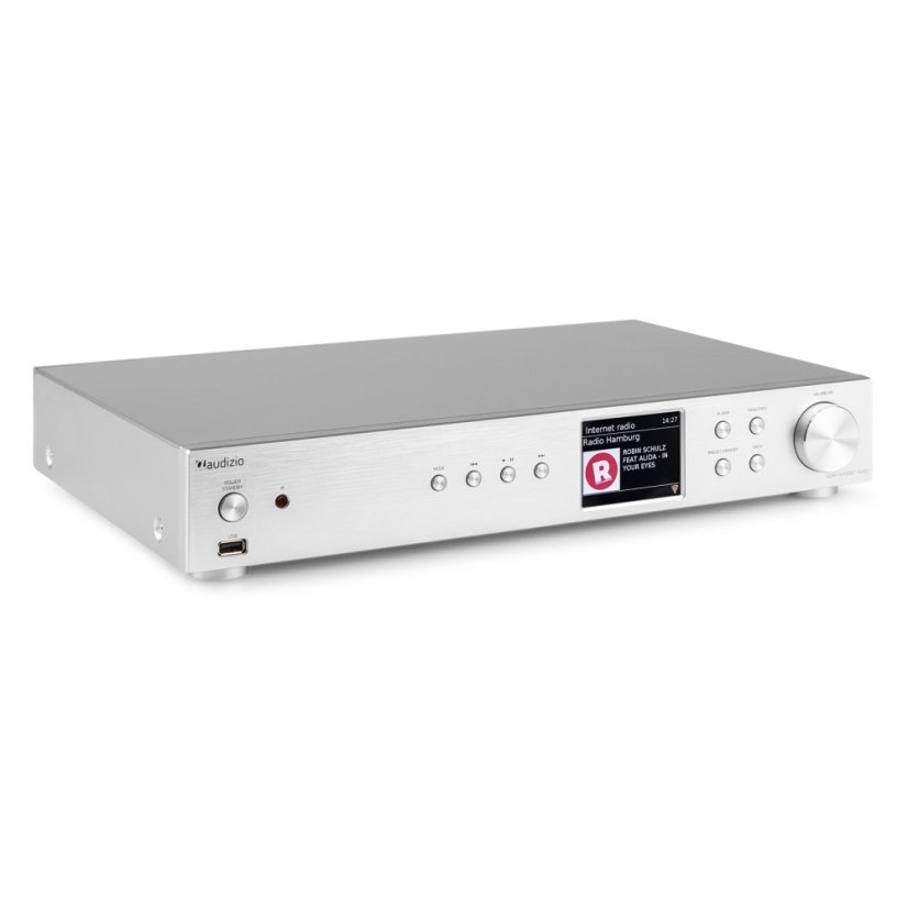 Audizio Adria Wi-Fi internetové rádio s DAB+ a Bluetooth, hliník