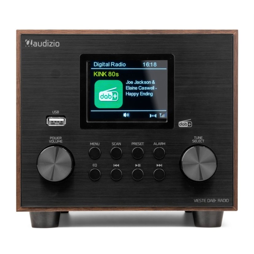 Audizio Vieste DAB+ Radio with subwoofer wood