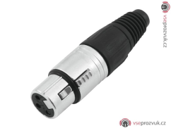 Neutrik XLR NC-3FX, zásuvka 3 pólová