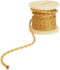 Lyyt B2WGd-5, retro napájecí kabel, 5m, zlatý