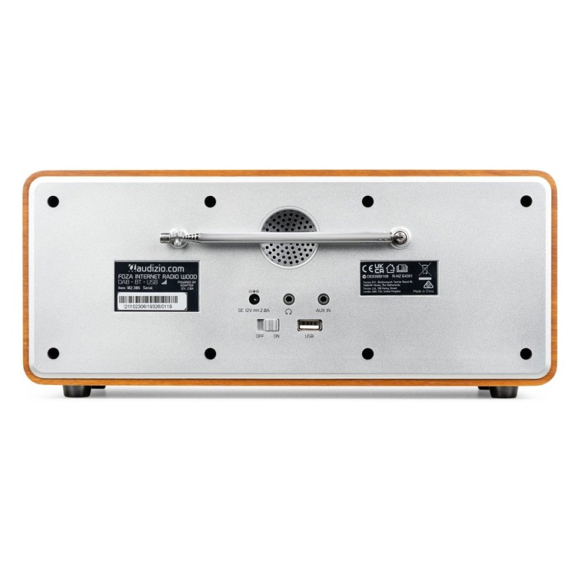 Audizio Foza Wi-Fi internet radio s DAB+, silver