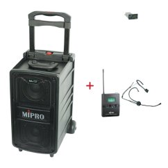 MIPRO MA-727 + MU-55HN – náhlavní všesměrová sada, černá