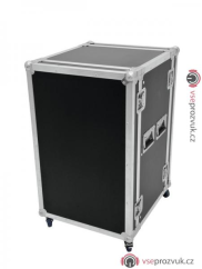 Rack Profi 12HE, hloubka 45cm, s kolečky, 9mm