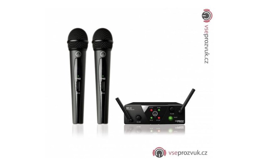 AKG WMS 40 MINI2 Vocal Set Dual — 2× ruční bezdrátový mikrofon - Frekvenční varianta: ISM2/3 (864,375 + 864,850 MHz)