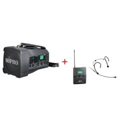 MIPRO MA-100 + MU-506H – náhlavní kardioidní sada, černá