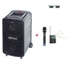 MIPRO MA-828 PLUS + ACT-32H + MU-55HNS – ruční a náhlavní sada, tělová