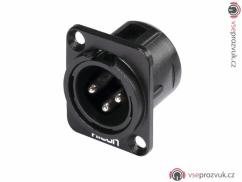 Hicon XLR mounting plug 3pin HI-X3DM-M