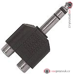 PROEL AT250, redukce 2x Cinch samice na stereo Jack 6,3 samec