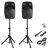 Vonyx VPS152A Plug & Play 1000W Speaker SET With Stands