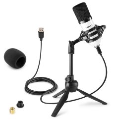 Vonyx CM300W Studiový USB mikrofon, bílý