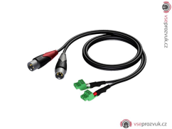 Procab CLA834/3 - 2x XLR - 2x Eurokonektor - 3m