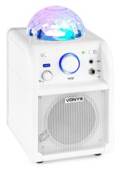 Vonyx SBS50W BT karaoke reproduktor LED Ball bílý