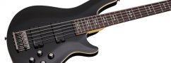 SCHECTER Omen 5, Rosewood Fingerboard - Gloss Black - Left handed