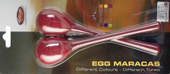Stagg EGG-MA L/RD, pár vajíček, dlouhá rukojeť, červené