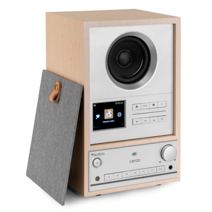 Audizio Canzo Internet radio s DAB+/FM, light wood