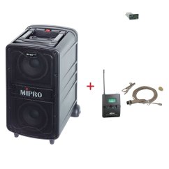 MIPRO MA-828 PLUS + MU-55LS – klopová všesměrová sada, tělová