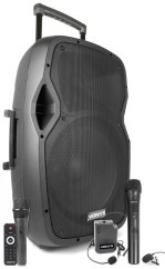 Vonyx AP1500PA 15 "mobilní 15" zvukový systém MP3/BT/UHF