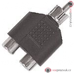 PROEL AT230, redukce 2x Cinch samice na Cinch samec