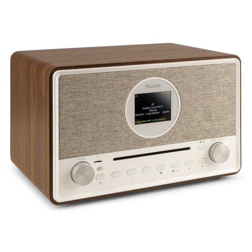 Audizio Internetové rádio Lucca s DAB+ a CD přehrávačem, Barva Wood