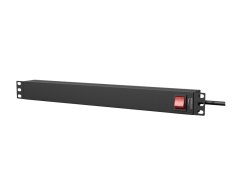 CAYMON PSR119FS - racková zásuvka se zadním vypínačem