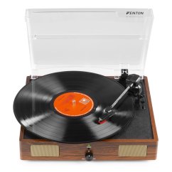 Fenton RP106W Retro gramofon s reproduktory, světlé dřevo