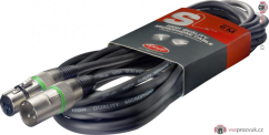 Stagg SMC6 GR, kabel mikrofonní XLR/XLR, 6m