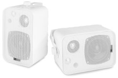 Power Dynamics BV40W Background Speaker Set 4" 100V (white)