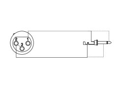 ProCab redukce CLP121 - XLR F - Jack 6.3 Mono
