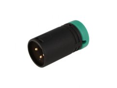 VDB Low-Profile XLR 3-pin Male - Green