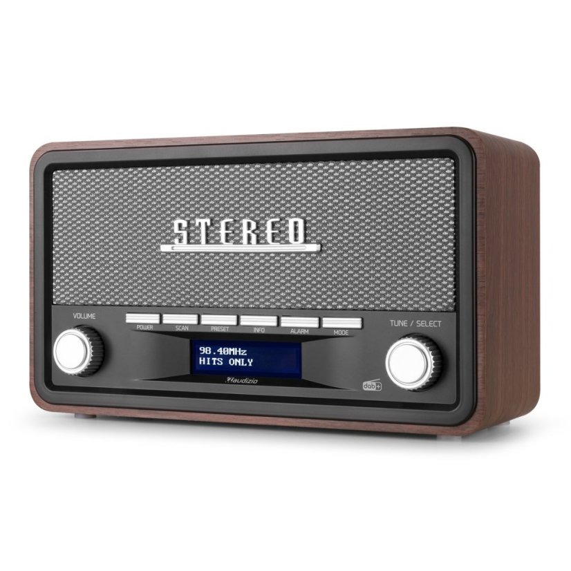 Audizio Foggia Retro DAB+ Rádio Šedá barva