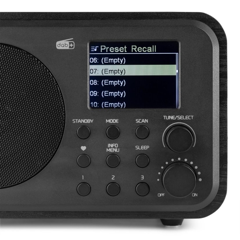Audizio Milan přenosné rádio FM/DAB+ s baterií, černé