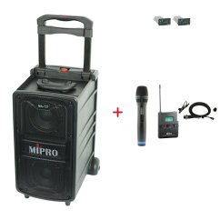 MIPRO MA-727 + ACT-32H + MU-55L – ruční a klopová sada, černá