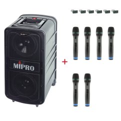 MIPRO MA-929 PLUS + 6× ACT-32H – sada s 6 ručními mikrofony