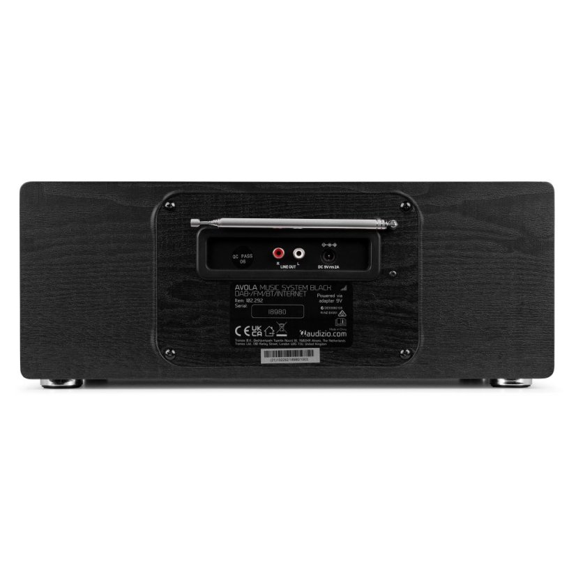 Audizio Avola Digital music system CD/BT/DAB+/Internet black