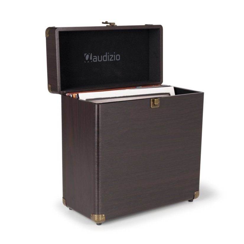 Audizio RC32 Vinyl record case dark wood