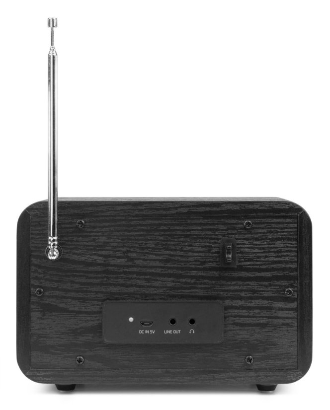 Audizio Milan přenosné rádio FM/DAB+ s baterií, černé