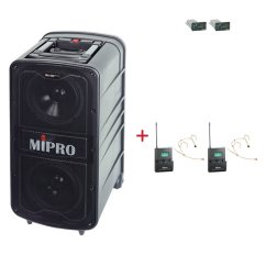 MIPRO MA-929 PLUS + 2× MU-506HS – náhlavní kardioidní sada, tělová